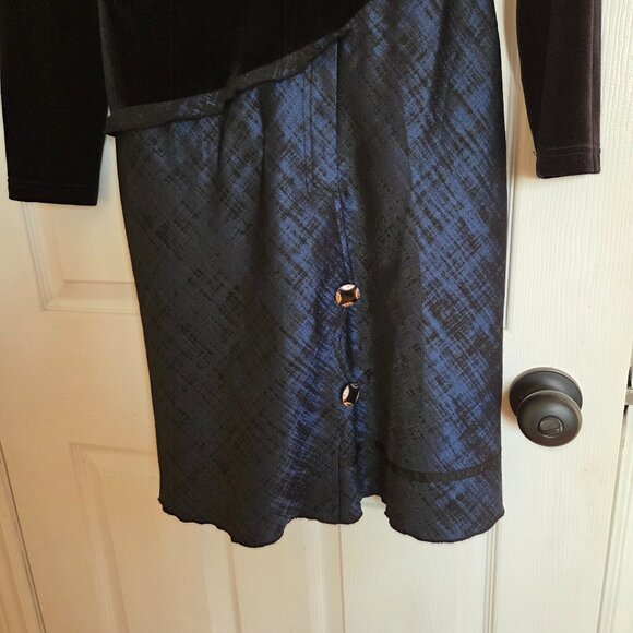 Boo Radley Velvet with Satin Like Textured Skirt - Picture 4 of 5